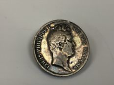 An 1831 5 Francs coin