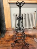 An iron flower stand,