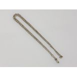 A silver Albert chain, length 38cm. CONDITION REPORT: 29.