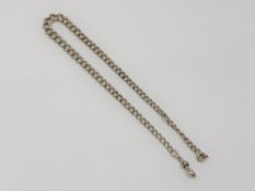 A silver Albert chain, length 38cm. CONDITION REPORT: 29.