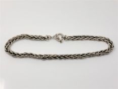 A heavy silver rope-twist necklace, length 45cm CONDITION REPORT: 117.