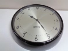 A Bakelite cased Gent's of Leicester circular wall clock