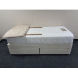 A Slumberland Memory Collection 3ft storage divan set.