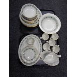 35 pieces of Royal Doulton tapestry tea and dinner ware (six person setting).