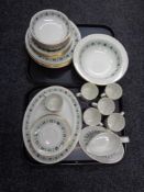 35 pieces of Royal Doulton tapestry tea and dinner ware (six person setting).