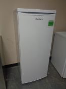 A LEC upright fridge with freezer box