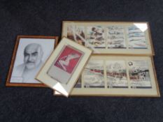 Two framed pictures, Elswick Riverside Park Proposal,