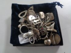 A large quantity of silver jewellery to include earrings, rings, pendants etc.