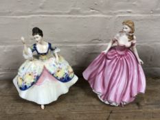 Two Royal Doulton figures - Classics Just For You HN 4236 and Christine HN2792