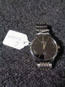 A Gentleman's stainless steel Hugo Boss wrist watch