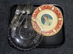 Two Portaland ware commemorative plates Queen Elizabeth II and the Duke of Edinburgh,