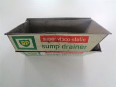 Two vintage BP sump drainer trays (2)