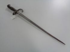 A nineteenth century French Lebel bayonet