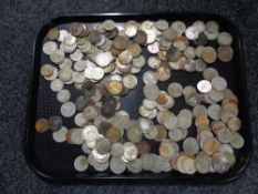 A large quantity of pre 1947 silver grade coins including Two shillings and half crowns, 3481.4g.
