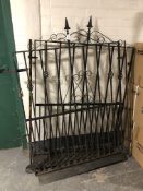 A pair of wrought iron gates