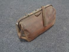 A vintage leather doctor's bag
