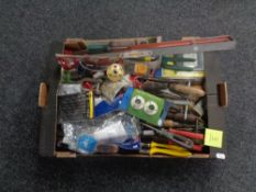 A box of assorted hand tools,