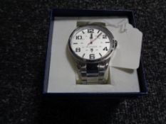 A Gentleman's stainless steel Tommy Hilfiger wrist watch, in retail box.