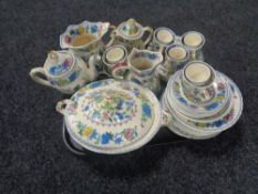 A tray containing 43 pieces of Masons Regency china.