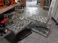 Five small pet cages