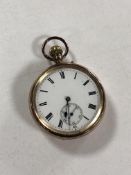 A 9ct gold pocket watch 93.1g gross.