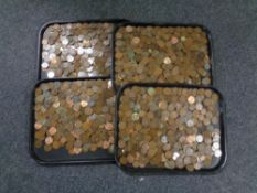 Approximately 20kg of British copper coinage