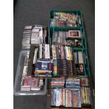 Seven boxes and crates of assorted CD's,