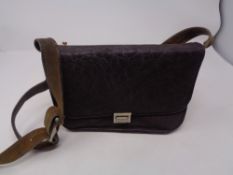 A vintage elephant leather hand bag