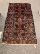 An old Baluchi rug 130 cm x 79 cm