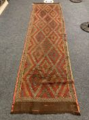 An old Suzni Kilim runner 260 cm x 72 cm