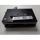 A Sony high definition DVD recorder with remote together with a further Hitachi DVD recorder with