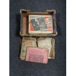 A box of early 20th century Hobbies War Illustrated and Pictorial magazines