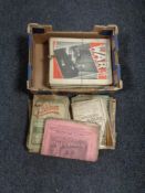 A box of early 20th century Hobbies War Illustrated and Pictorial magazines