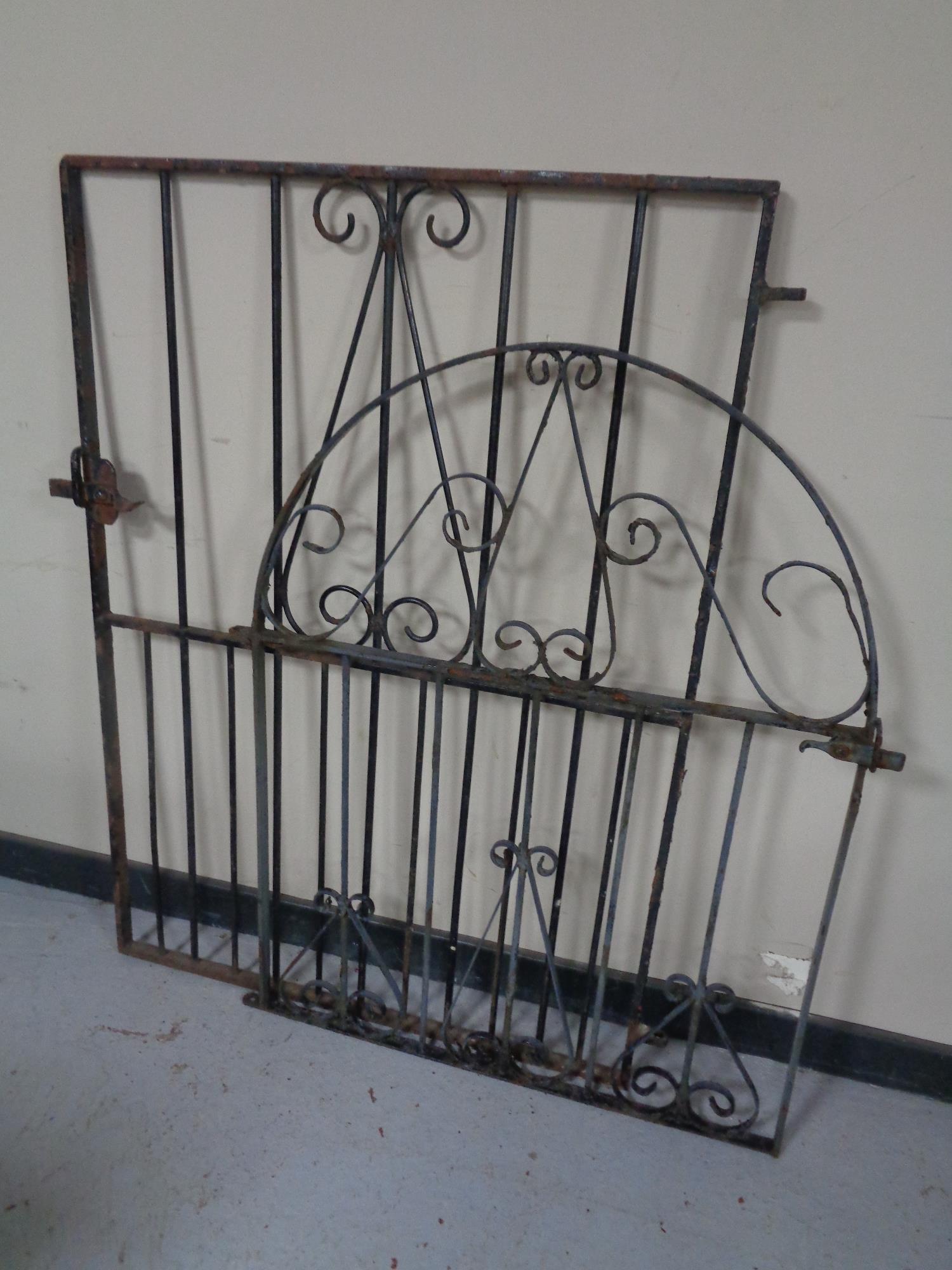 Two wrought iron gates