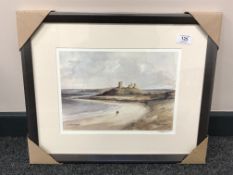 After Tom MacDonald : Dunstanburgh, reproduction in colours, signed in pencil, 21 cm by 30 cm,