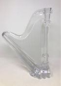 A good quality lead crystal harp by Royales De Champagne,
