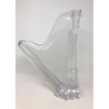 A good quality lead crystal harp by Royales De Champagne,