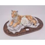 A Border Fine Arts Worcester China limited edition figure of a tiger,