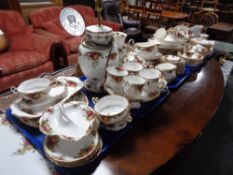 An extensive Royal Albert Old Country Roses tea and dinner service together with cabinet china