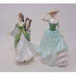 Two Royal Doulton figures Ladies of the British Isles 'Ireland' HN3628 and Emily HN4093