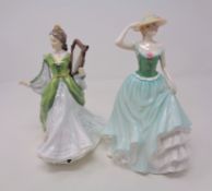 Two Royal Doulton figures Ladies of the British Isles 'Ireland' HN3628 and Emily HN4093