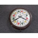 An early twentieth century Smith's Bakelite cased wall clock with later RAF dial