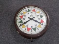 An early twentieth century Smith's Bakelite cased wall clock with later RAF dial