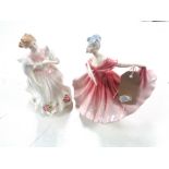 Two Royal Doulton figures, Elaine HN3307 and Gillian HN3742.