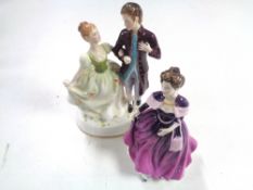 Royal Doulton Classics figure, Nicole HN4527, together with a further Royal Doulton figure,