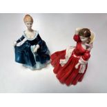 Three Royal Doulton figures, Sweet Poetry HN 4113,