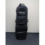 A Ping airplane golf bag flight case.