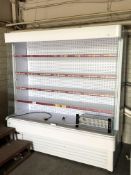 A Framec commercial shop display fridge, width 188cm,