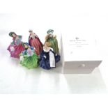 Five Royal Doulton Pretty Ladies figures to include Bess, Buttercup,