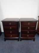 A pair of Stag Minstrel four drawer chests